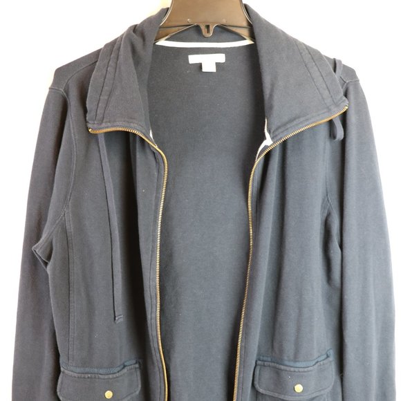 Nautica Jackets & Blazers - Vintage Nautica Women's Navy Blue Soft Sweater Jacket XL